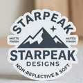 a stack of matte die cut stickers from decalwolf decal wolf arizona